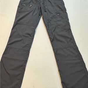 koi Black Straight-Leg Scrubs Cargo Pants with Utility Pockets